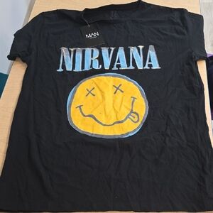 Nirvana Black Graphic T-Shirt